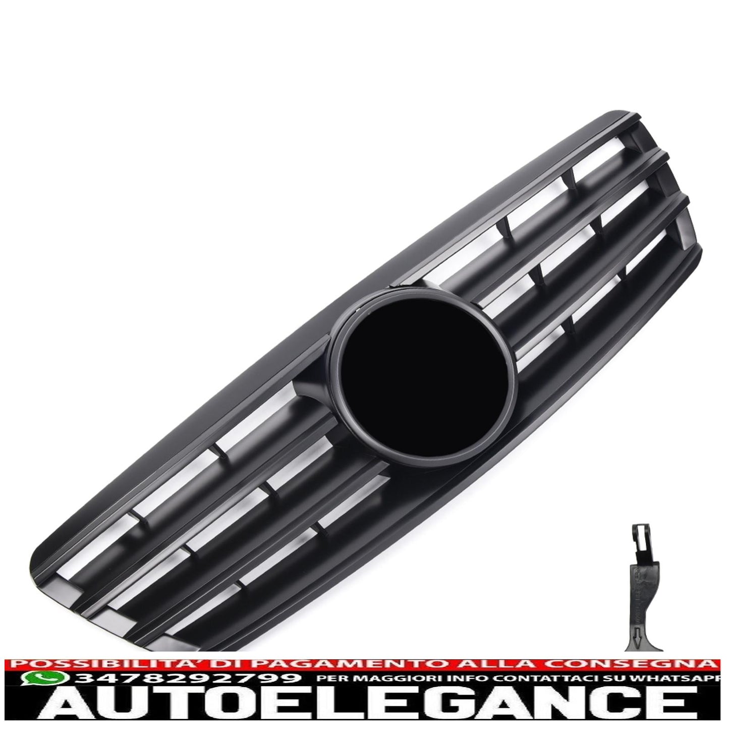 griglia sportiva griglia radiatore adatta per mercedes w203 s203 nero opaco-mostra il titolo originaletesto originalegrill sport kühlergrill passt für mercedes w203 s203 matt schwarz