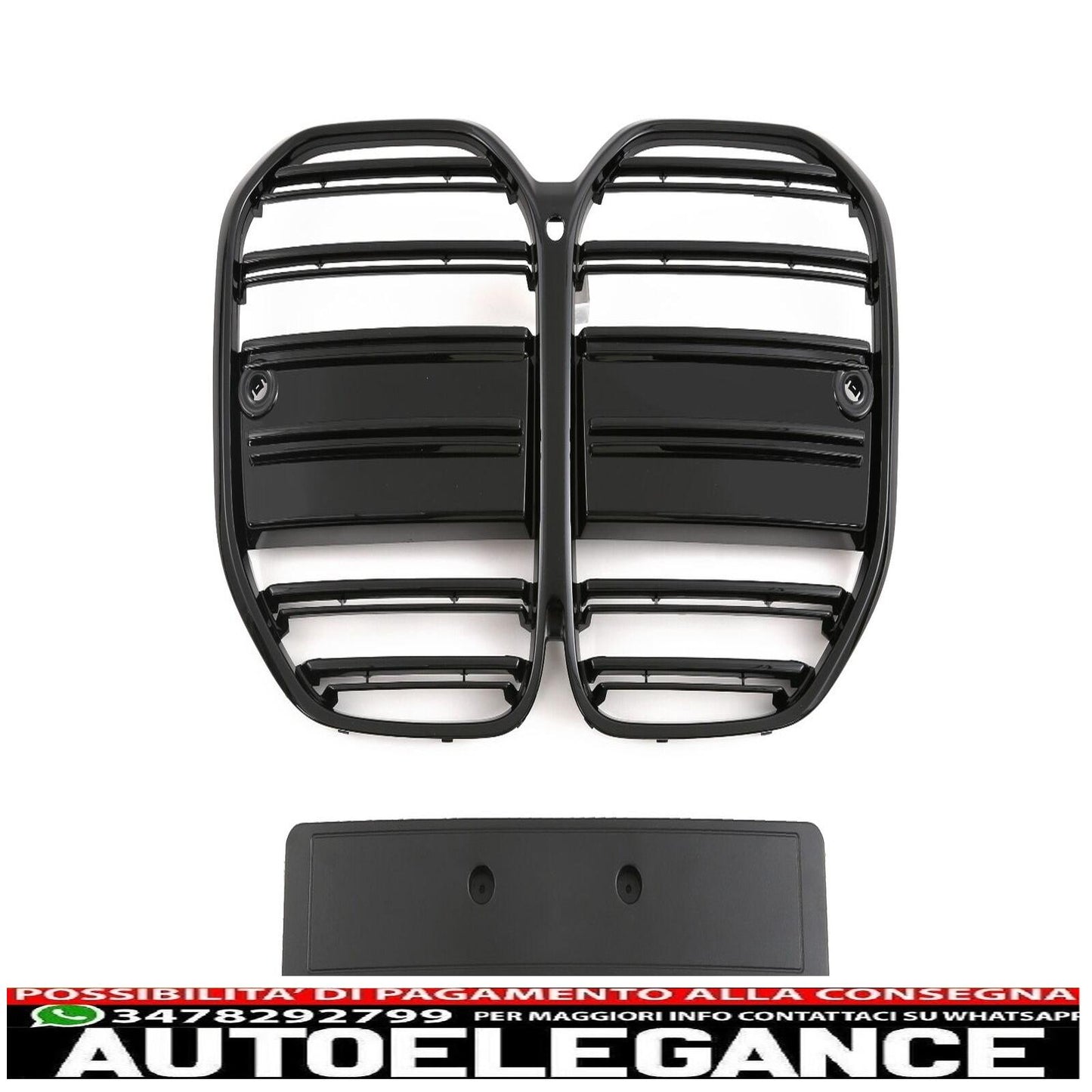 apto para bmw serie 4 g22 g23 sport parrilla negro brillo AUTOELEGANCERICAMBI