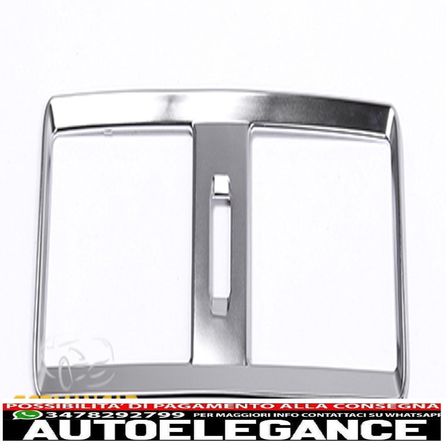Chrome cover center armrest rear air vents for Mercedes W166 ml gl gle gls - show original titletext original chrome cover center armrest rear air vents for Mercedes w166 ml gl gle gls