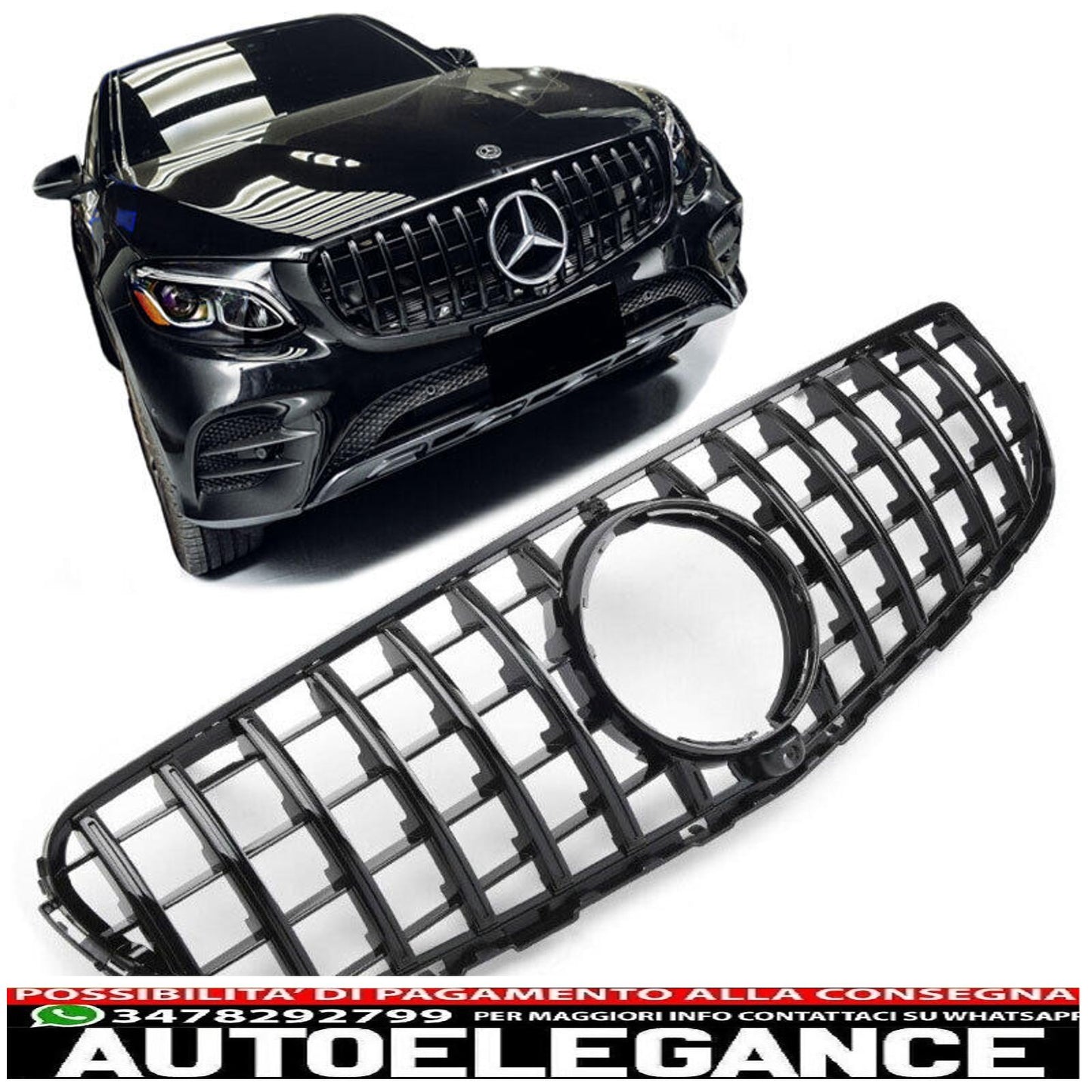 panamericana gt sport radiator grille 360° suitable for mercedes x253 c253 glc...-show original titleoriginal textsport panamericana gt grille radiator grille 360° suitable for mercedes