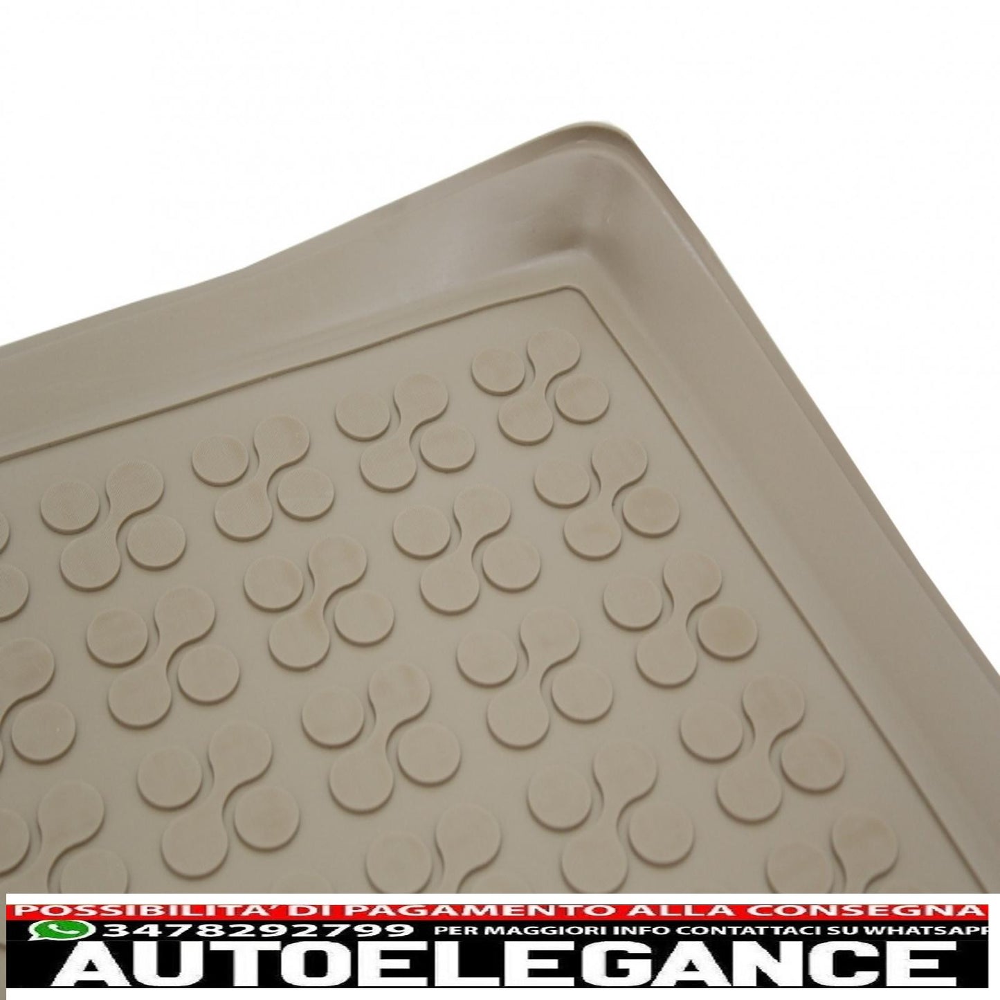 Beige rubber trunk mat suitable for bmw x1 e84 (2009-2015)