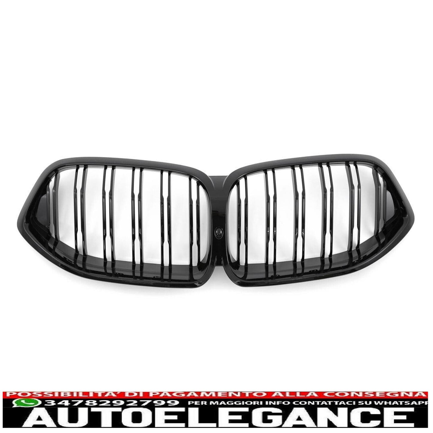 adatto per bmw serie 8 g14 g15 g16 griglia radiatore doppia barra lucida nero-mostra il titolo originaletesto originalepasst für bmw 8er g14 g15 g16 kühlergrill doppelsteg glanz schwarz AUTOELEGANCERICAMBI