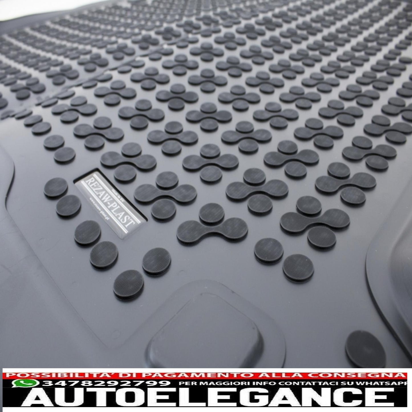 Black trunk mat suitable for Dacia Dokker 2012-