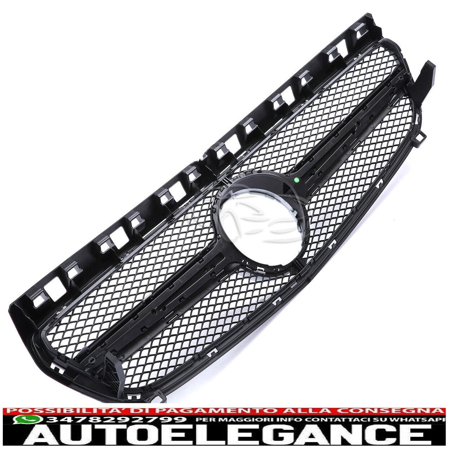 griglia argento griglia radiatore adatta per mercedes w176 classe a argento 12-15-mostra il titolo originaletesto originalegrill silber kühlergrill passt für mercedes w176 a-klasse silber 12-15