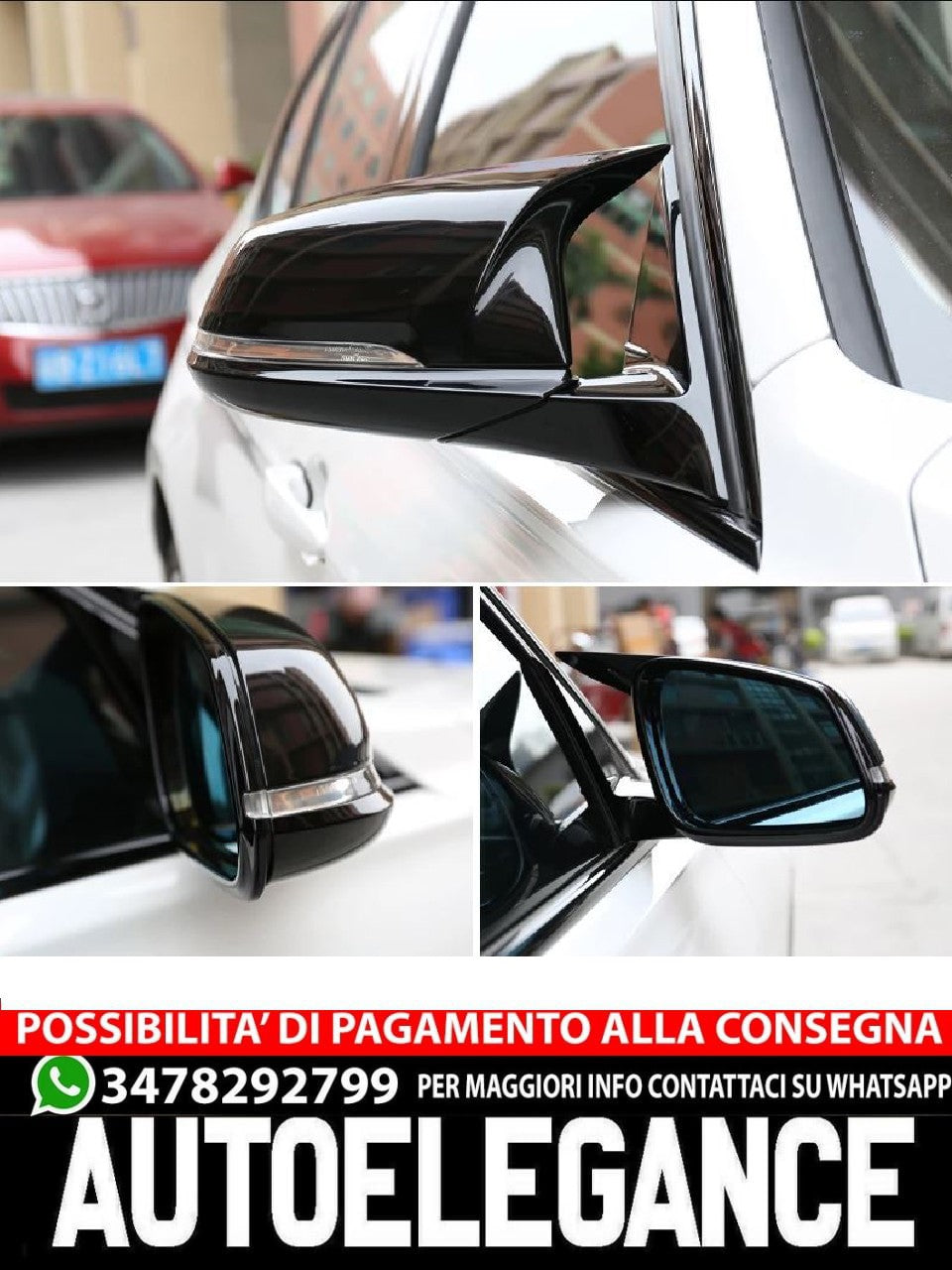 Tapas Negras Deportivas Para Palanca De Cambios BMW - Compatibles Con F39, F48, G29, F40, F44