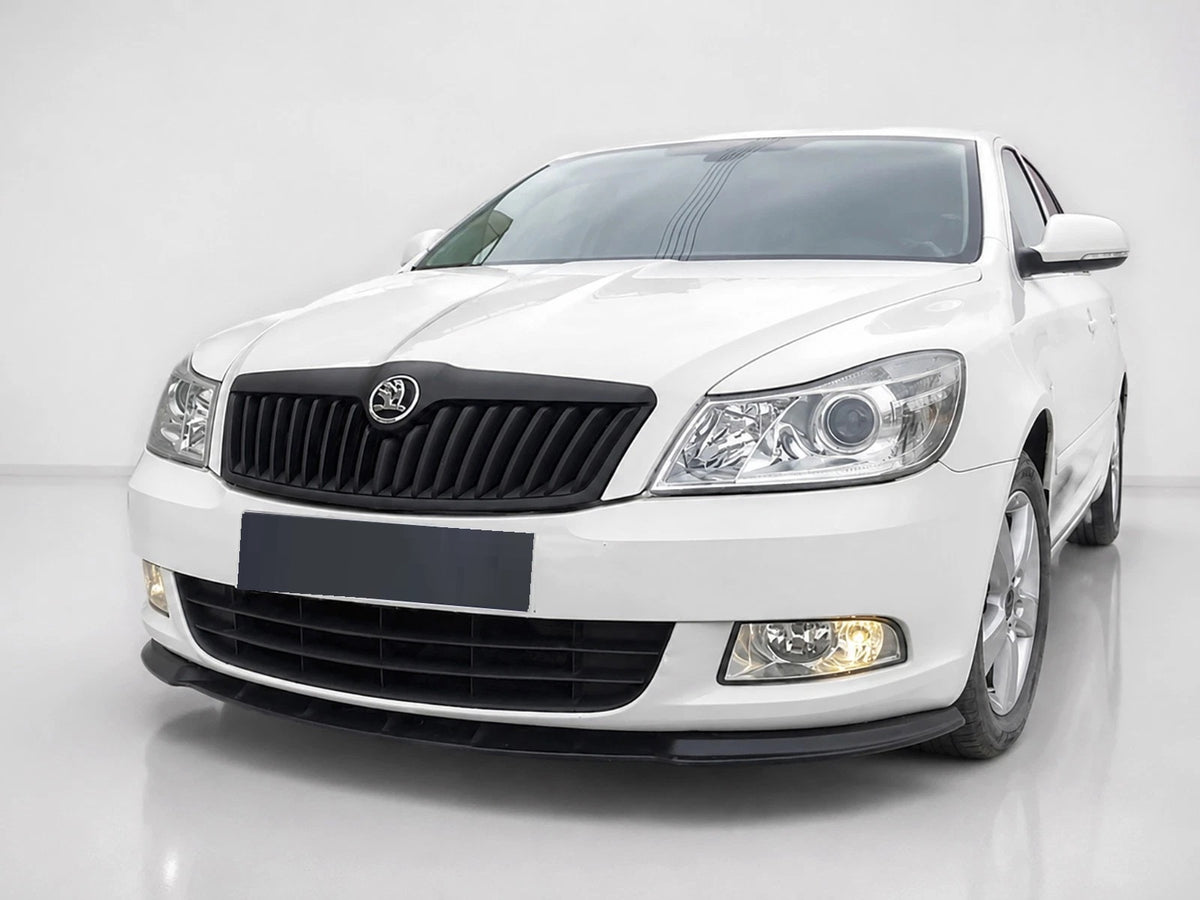 👉Splitter Anteriore Nero Lucido Adatto per Skoda Octavia 2 FL 09-12👈