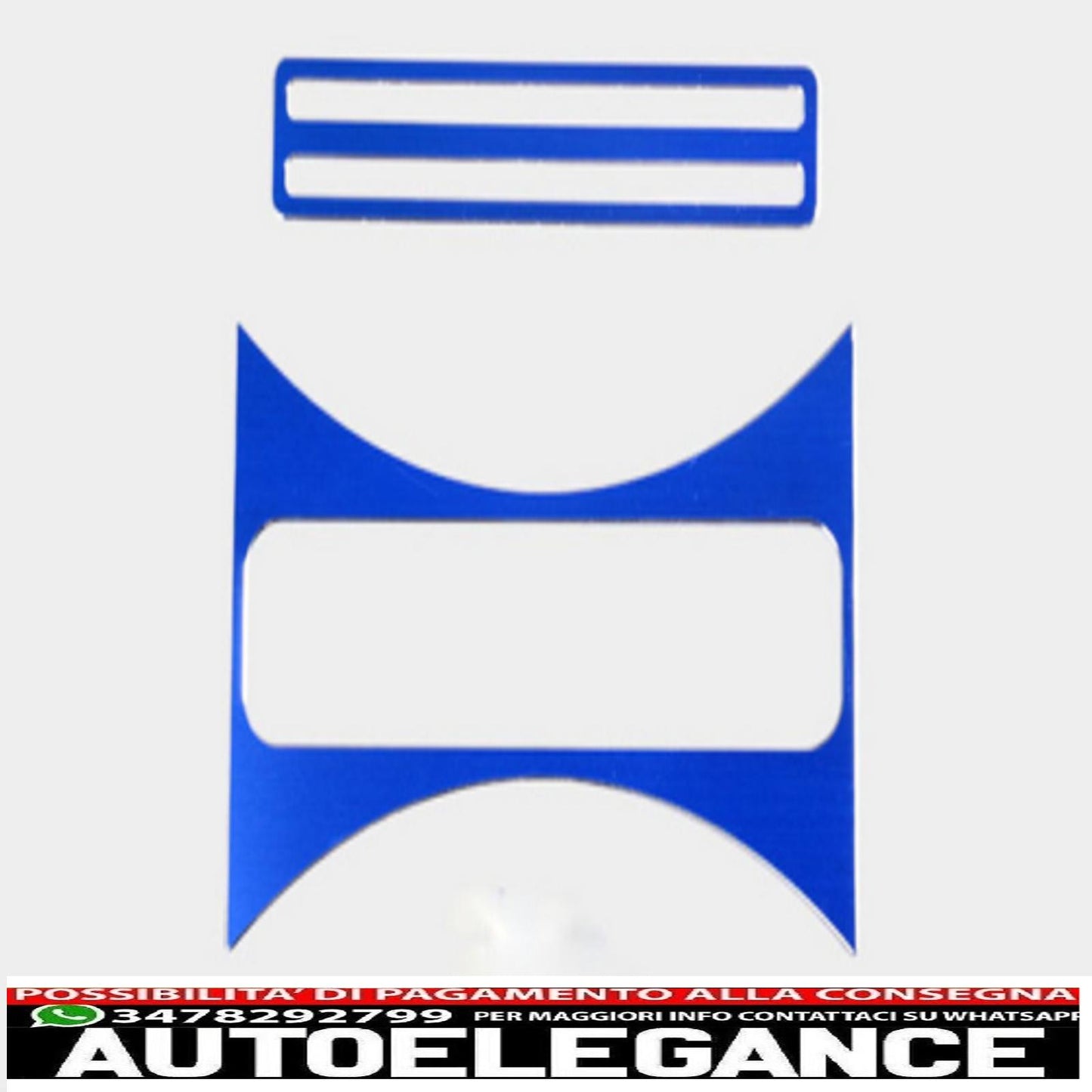 Telaio alluminio portabevande blu per Mercedes A, B, CLA e GLA-mostra il titolo originaletesto originaletelaio alluminio portabicchieri blu per Mercedes A, B, CLA e GLA