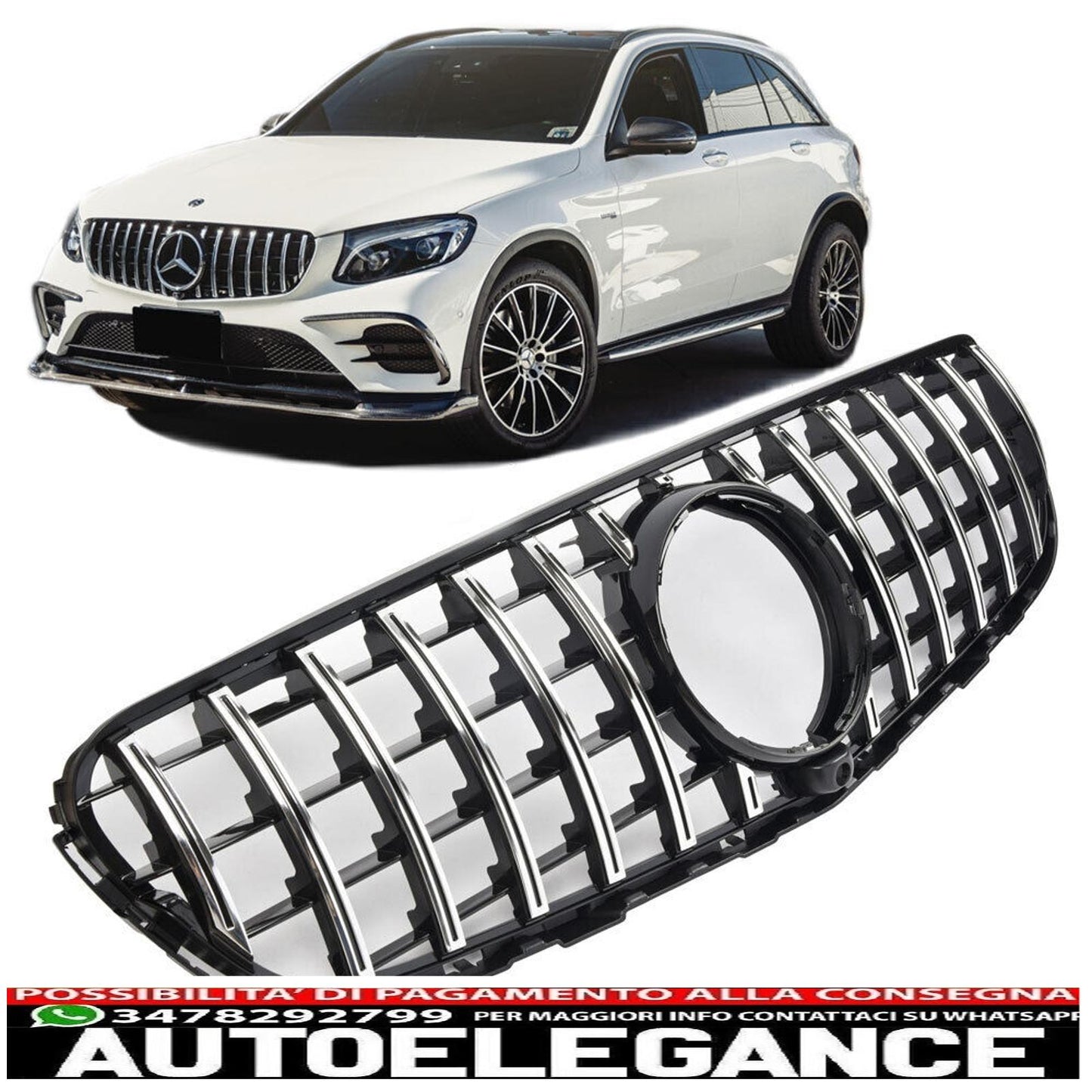 panamericana gt sport radiator grille 360° suitable for mercedes x253 glc class...-show original titleoriginal textsport panamericana gt grill radiator grille 360° suitable for mercedes