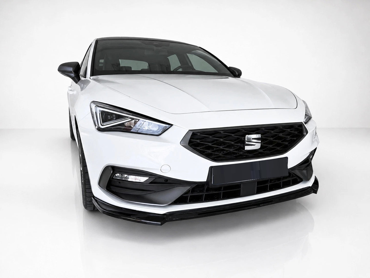 👉SPLITTER ANTERIORE ADATTO PER SEAT LEON MK4 FR 2020+ NERO LUCIDO👈
