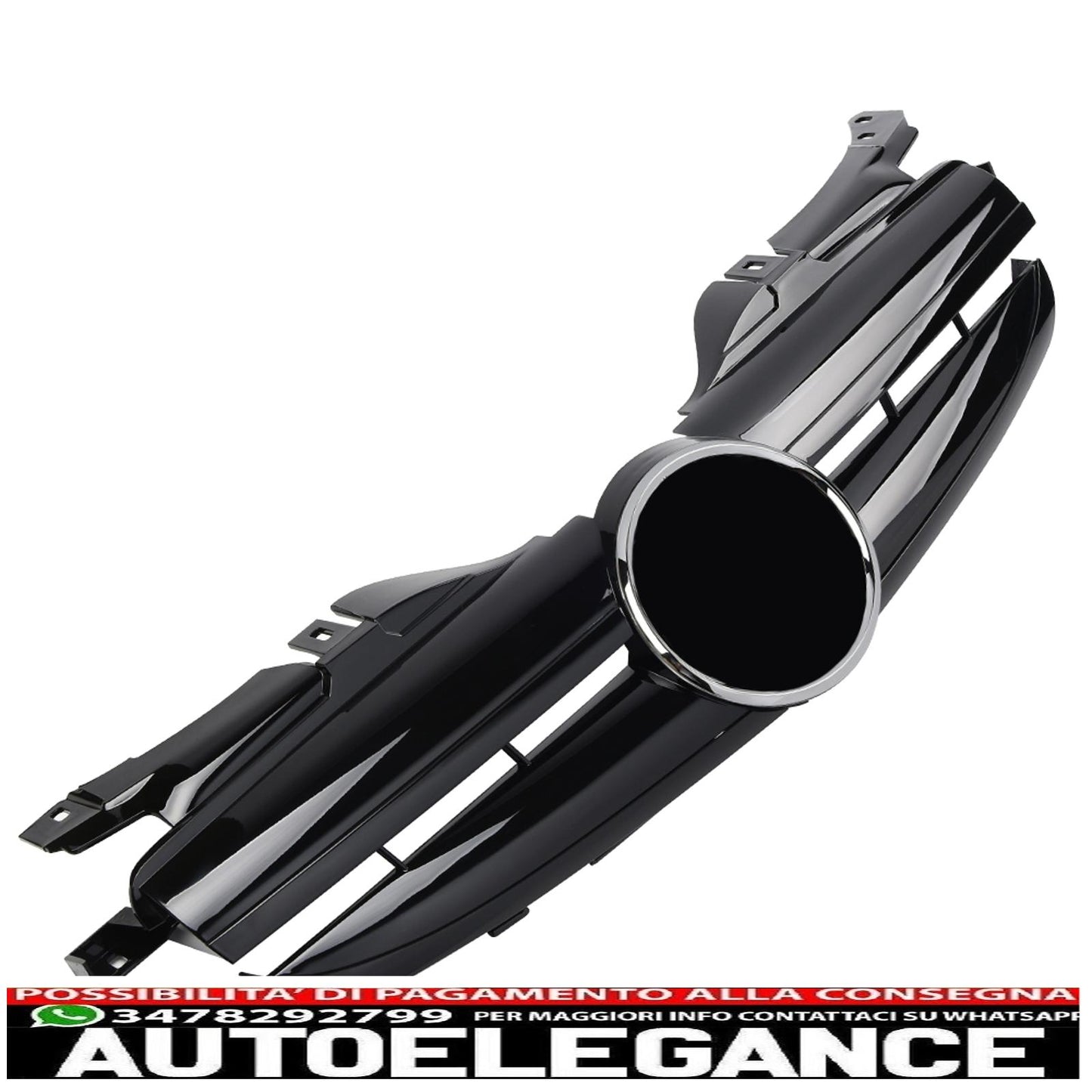 Sports grille radiator grille suitable for Mercedes R170 SLK black glossy - show original titleoriginal text Sports grille radiator grille suitable for Mercedes R170 SLK black glossy