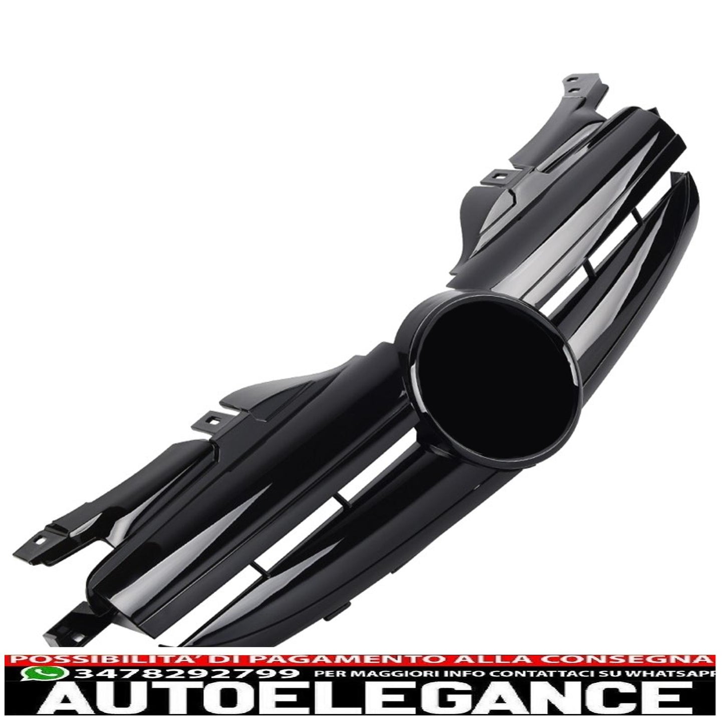 Sports grille radiator grille suitable for Mercedes R170 SLK black glossy - show original titleoriginal text Sports grille radiator grille suitable for Mercedes R170 SLK black glossy
