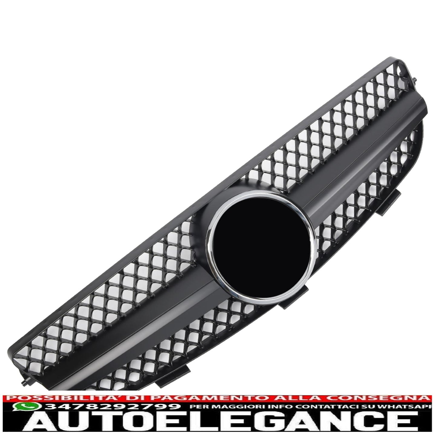 sports grill radiator grill suitable for mercedes w209 clk matt black - show original titleoriginal textgrill sport kühlergrill fit for mercedes w209 clk matt schwarz