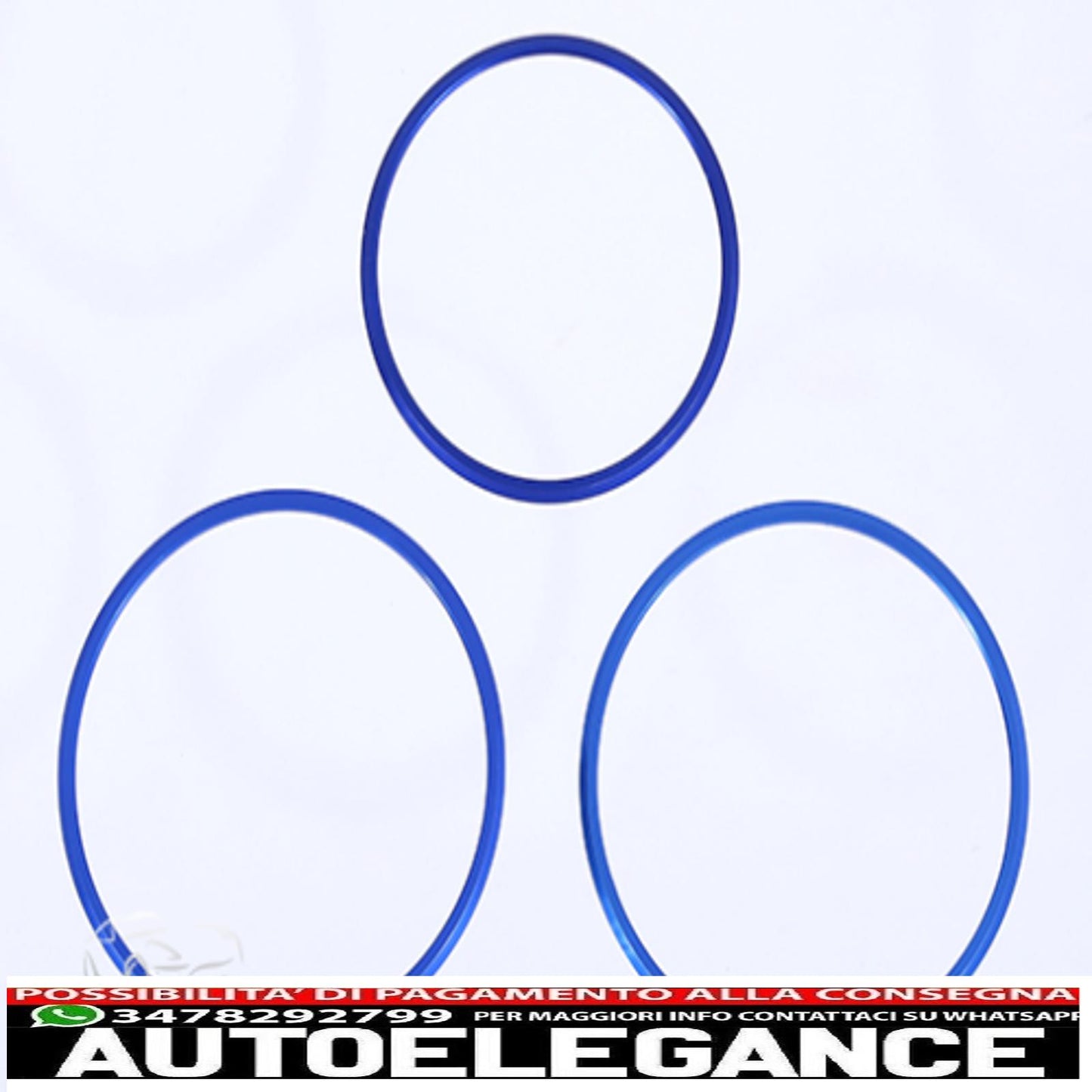 anelli regolazione sedile blu alluminio per mercedes a, b, cla, gla-mostra il titolo originaletesto originalesitzverstellung ringe blau aluminium für mercedes a, b, cla, gla AUTOELEGANCERICAMBI