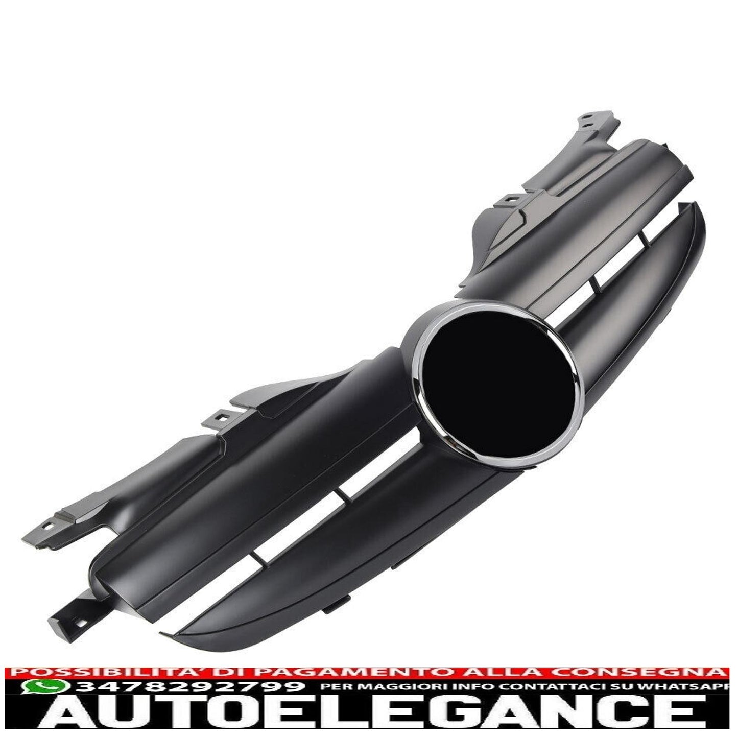 griglia radiatore sportiva per mercedes r170 slk nero opaco cl