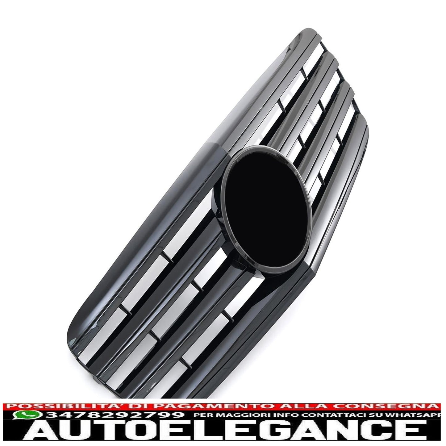 sports grill radiator grill suitable for mercedes w211 s211 e '06-'09 glossy black - shows original titleoriginal textsport grill kühlergrill fit for mercedes w211 s211 e '06-'09 glanz schwarz
