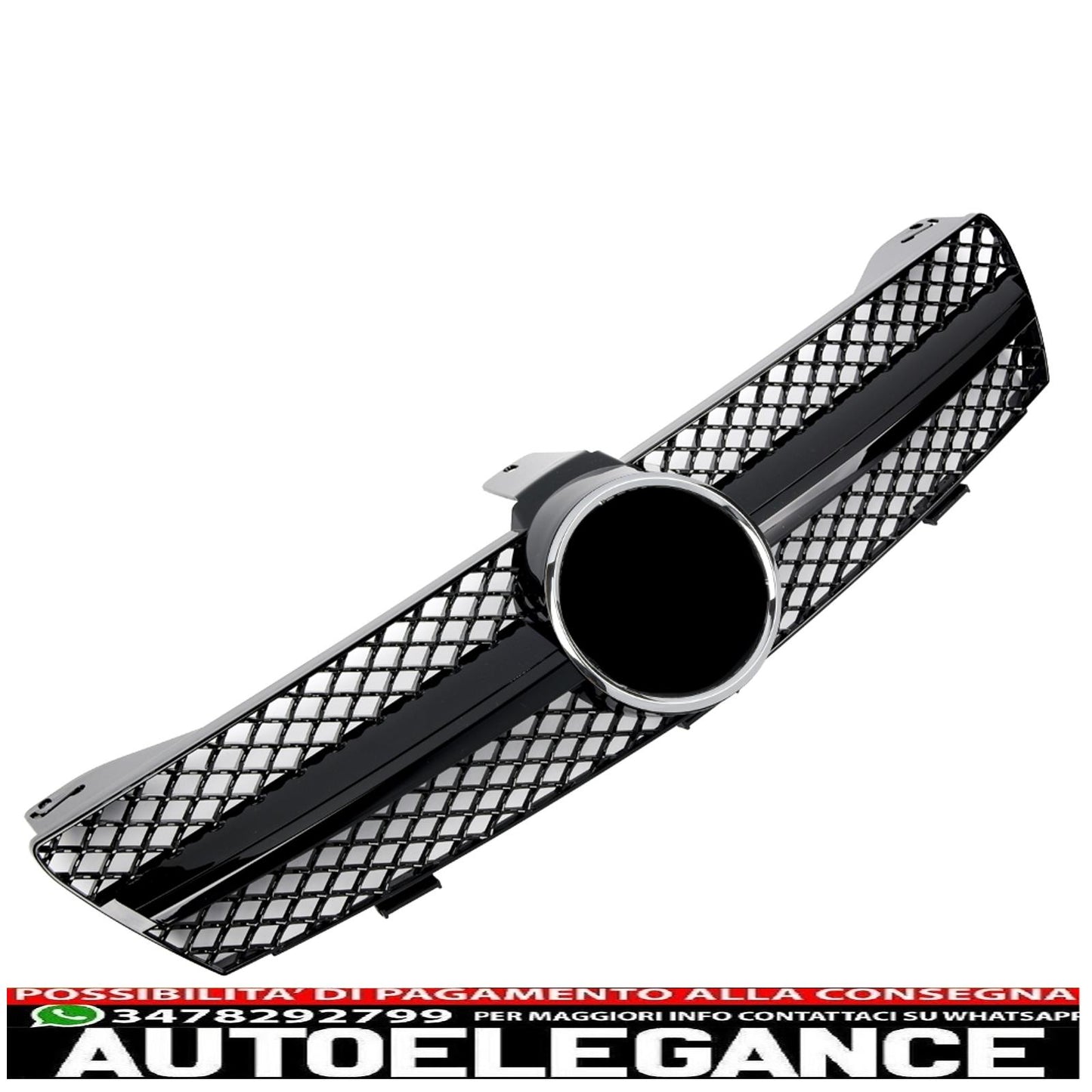 Sports radiator grille for Mercedes W219 CLS 2004-2008 glossy black