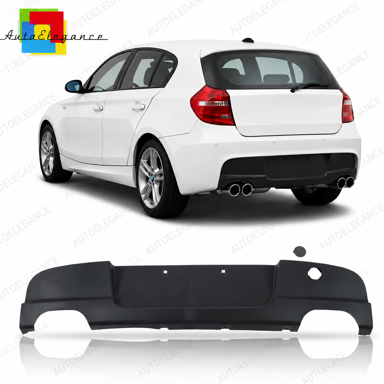 SPLITTER SUITABLE FOR VW GOLF 8 GTI GTD RLINE LOOK GLOSSY BLACK SPORTY DESIGN
