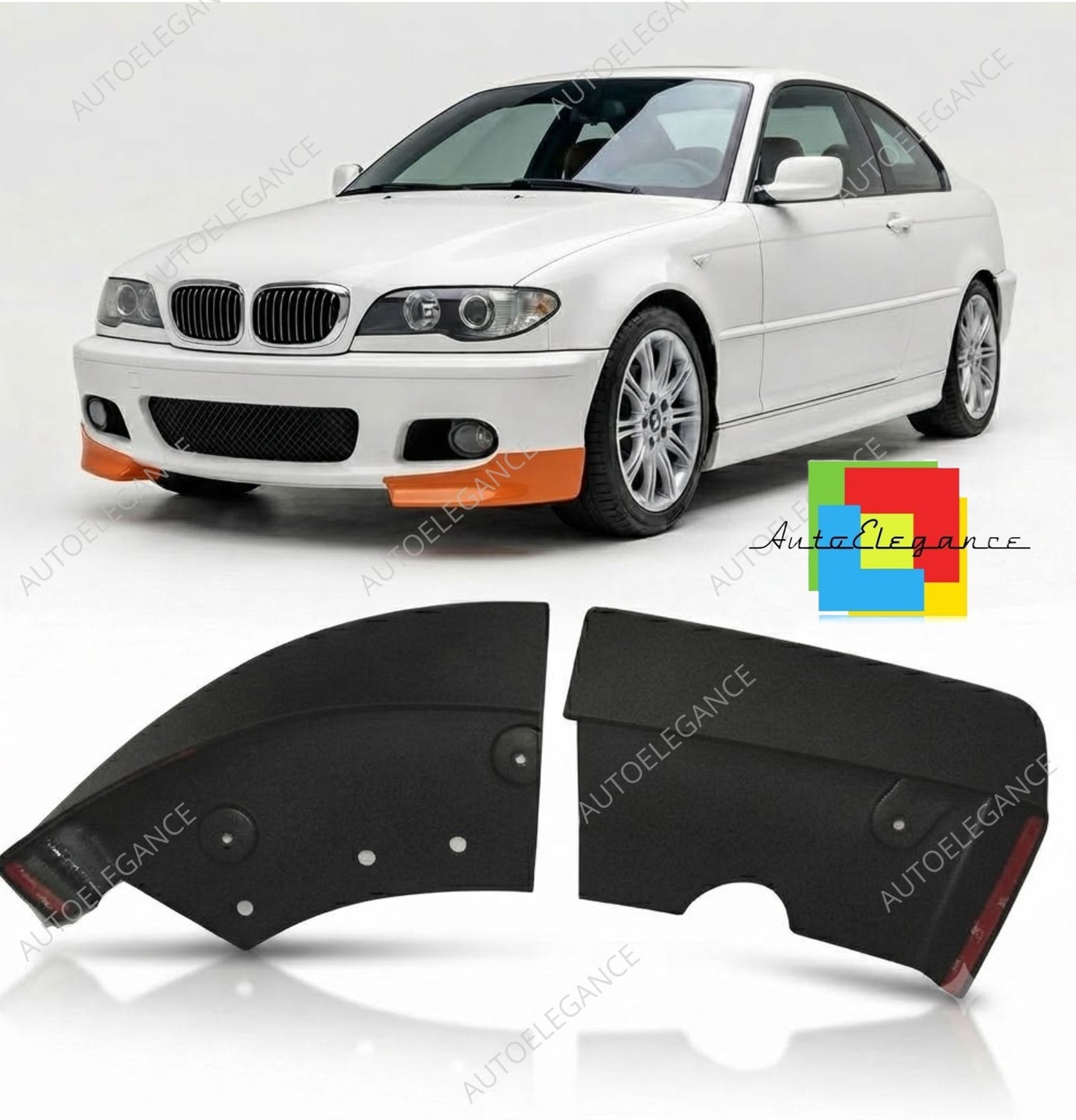 SPLITTER SUITABLE FOR VW GOLF 8 GTI GTD RLINE LOOK GLOSSY BLACK SPORTY DESIGN