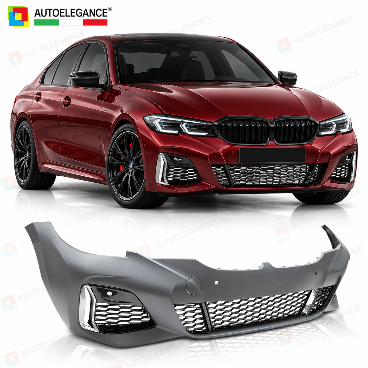 PARAURTI ANTERIORE STILE SPORT ADATTO PER BMW G20/G21 19-22 LOOK M
