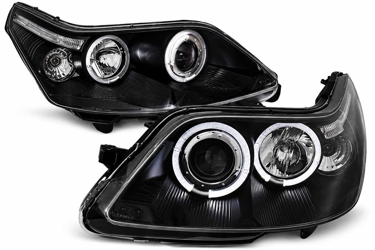 ART.6271 FARI ANTERIORI ADATTO PER CITROEN C4 2004-2010 NERO