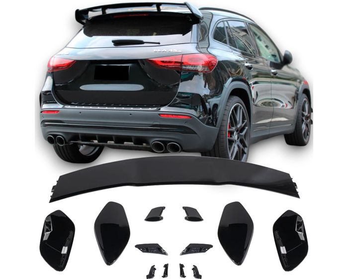 😍ART.7013 SPOILER POSTERIORE NERO PER MERCEDES H247 CLASSE GLA😍