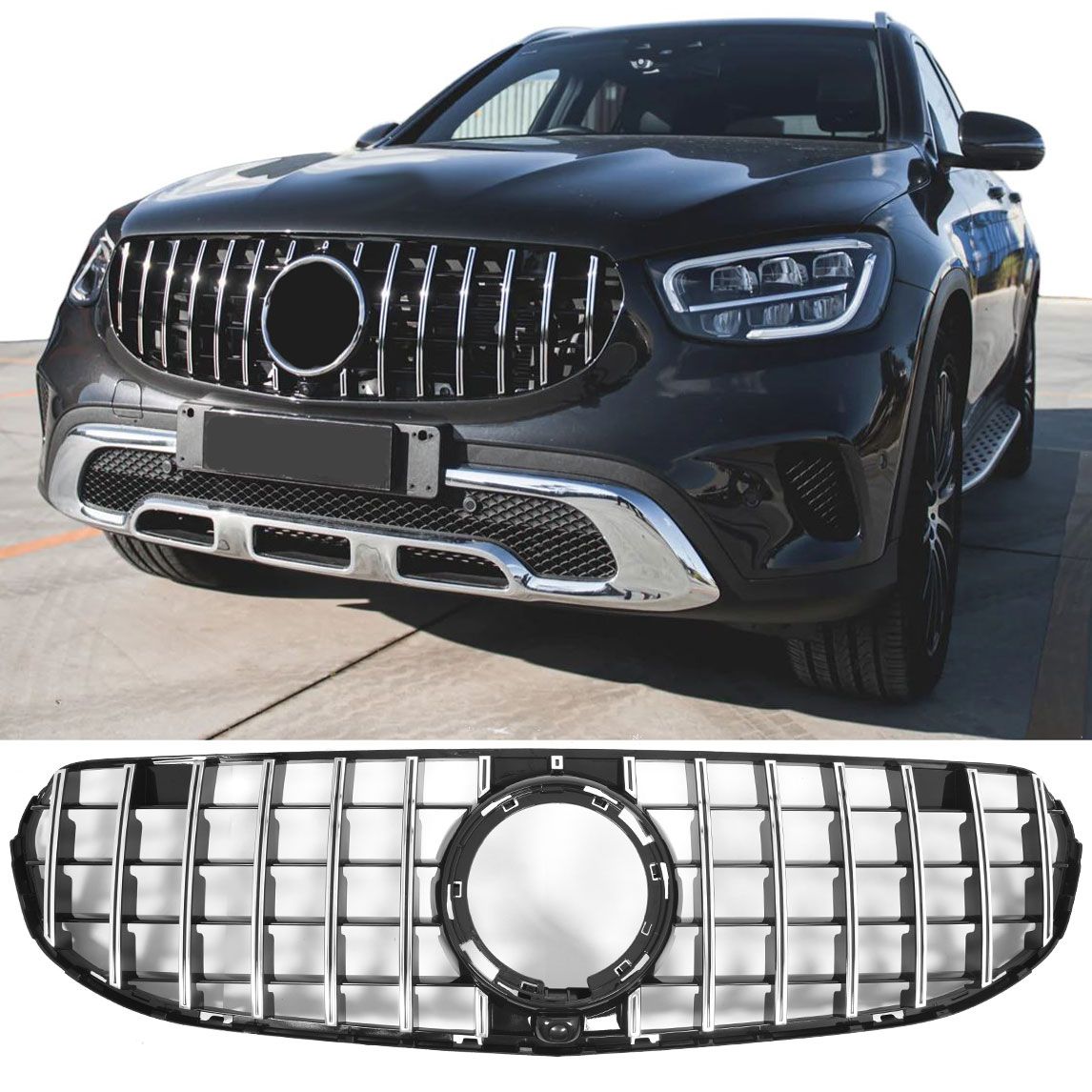 ๐ART.6603 Griglia Sport Adatto Per Mercedes X253 GLC-Class Facelift ๐