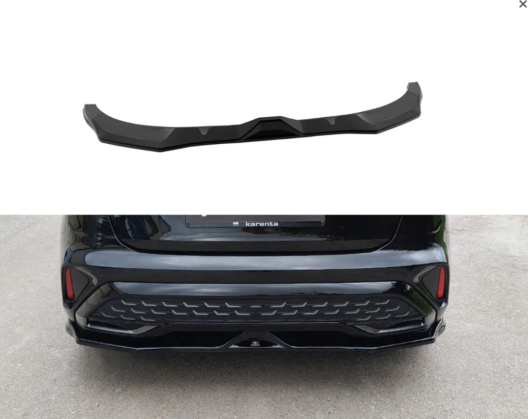 💕ART.9701 Splitter posteriore Audi A3 S-Line 8Y Faceback NERO LUCIDO💕