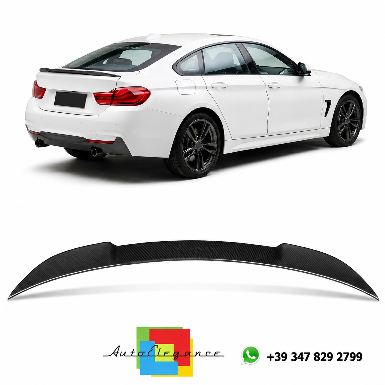 👉Spoiler posteriore in fibra di carbonio per BMW Serie 4 F36 Gran Coupe 14-21👈