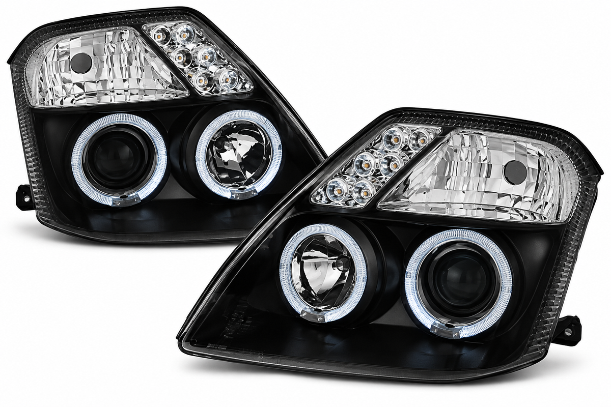 ART.10696 FARI ANTERIORI ADATTO PER CITROEN C2 03-10 NERO