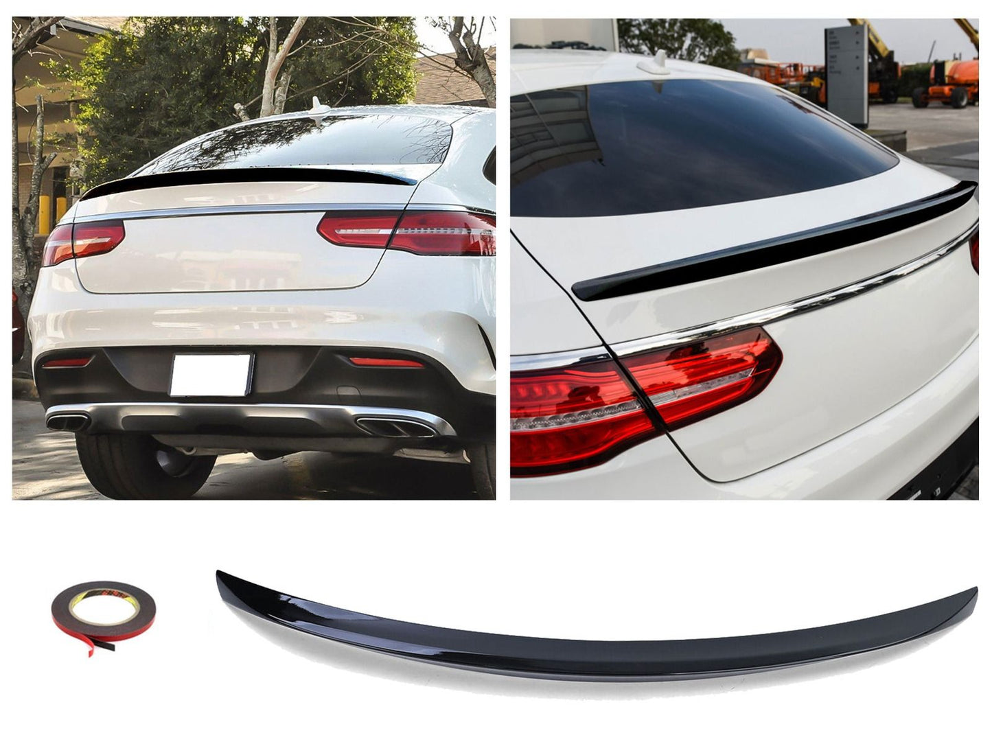 6533⭐SPOILER POSTERIORE NERO LUCIDO adatto per Mercedes C292 GLE Coupé⭐