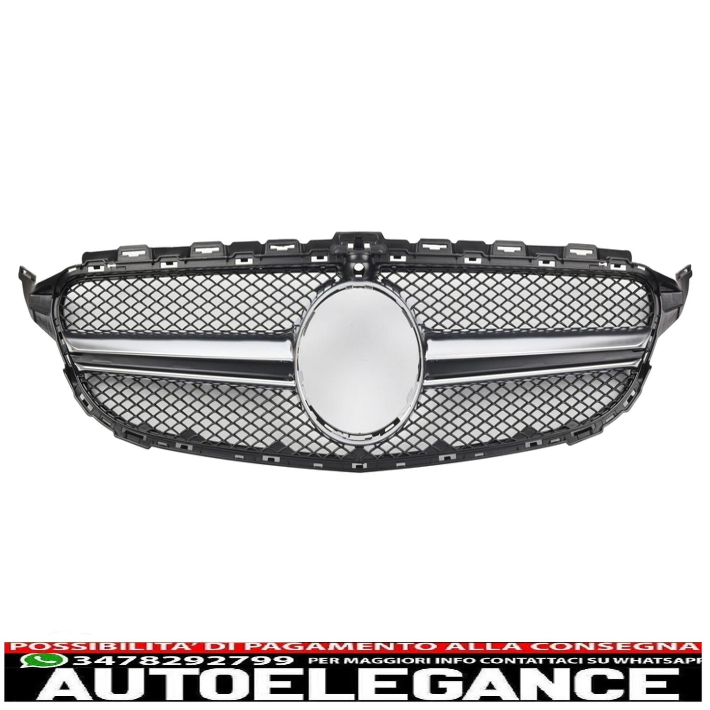 Sports Radiator Grille for Mercedes W205 2014-2018 360°