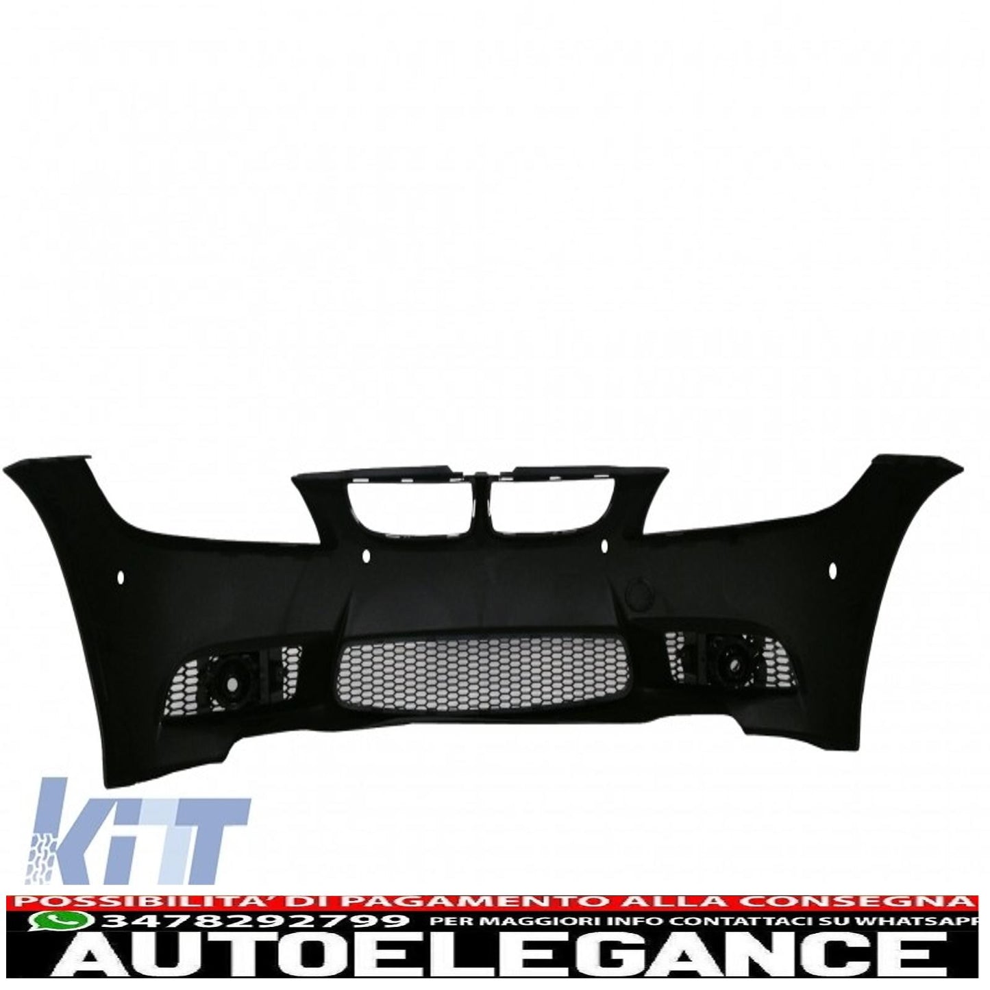 paraurti anteriore adatto per bmw serie 3 e90 berlina e91 touring (04-08) (non lci) design m3