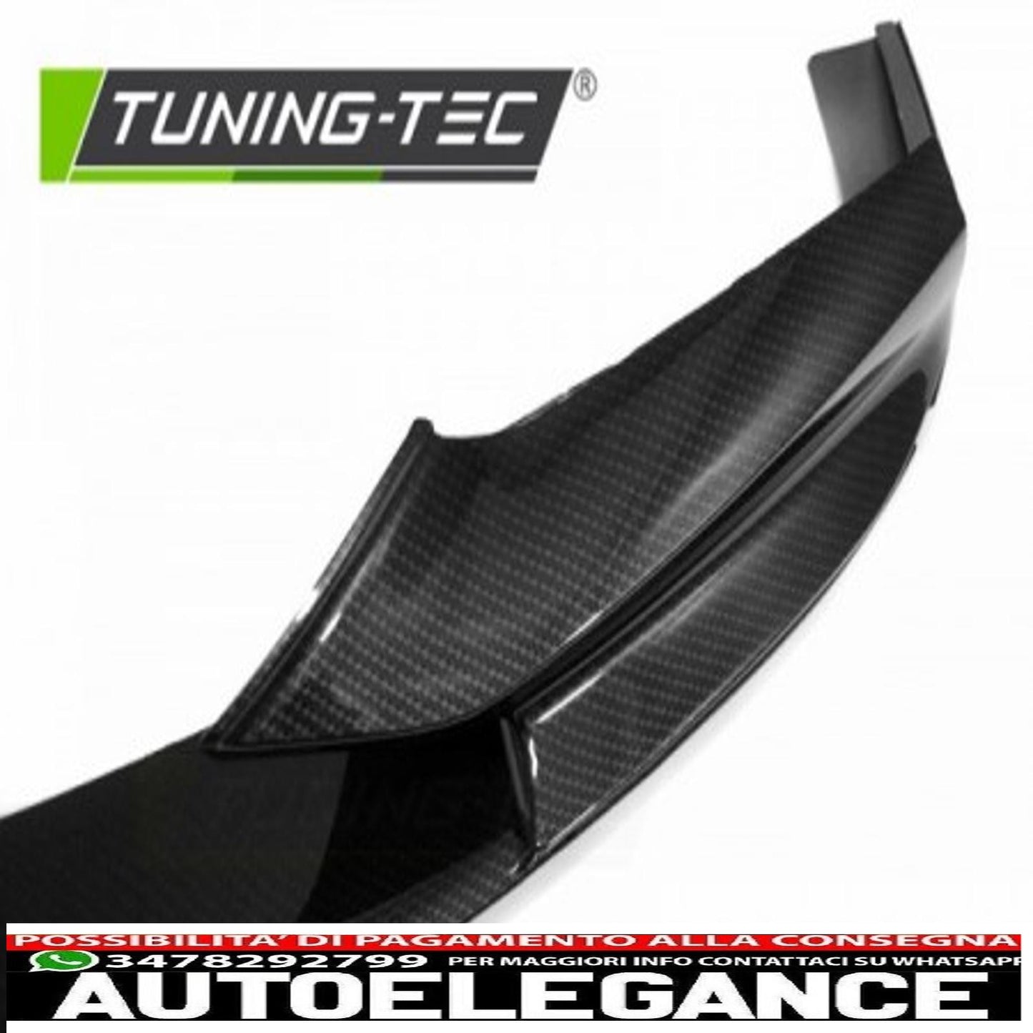 spoiler anteriore in stile performance carbon look per bmw f10/ f11 / f18 11-16