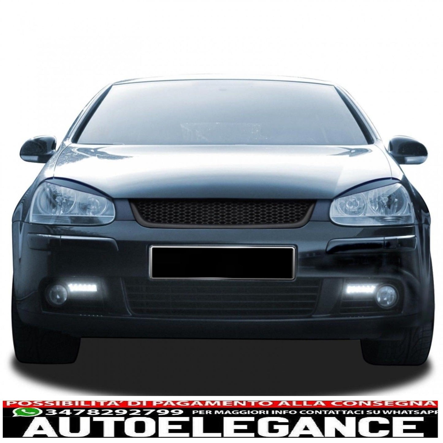 Front grille without badge suitable for vw golf 5 v (2003-2007) rs design