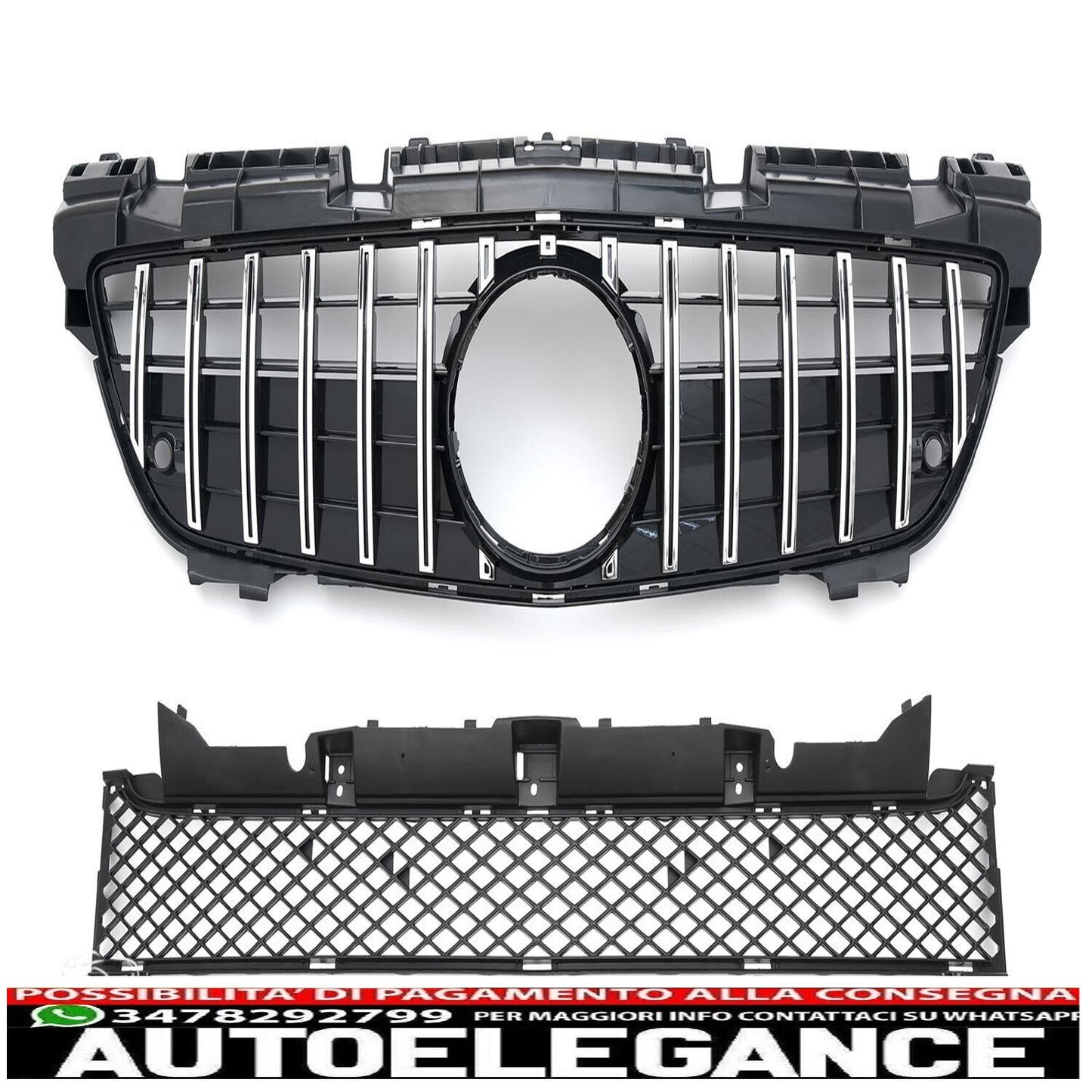Sport radiator grille suitable for Mercedes R172 SLK 2011-2015 Panamericana GT