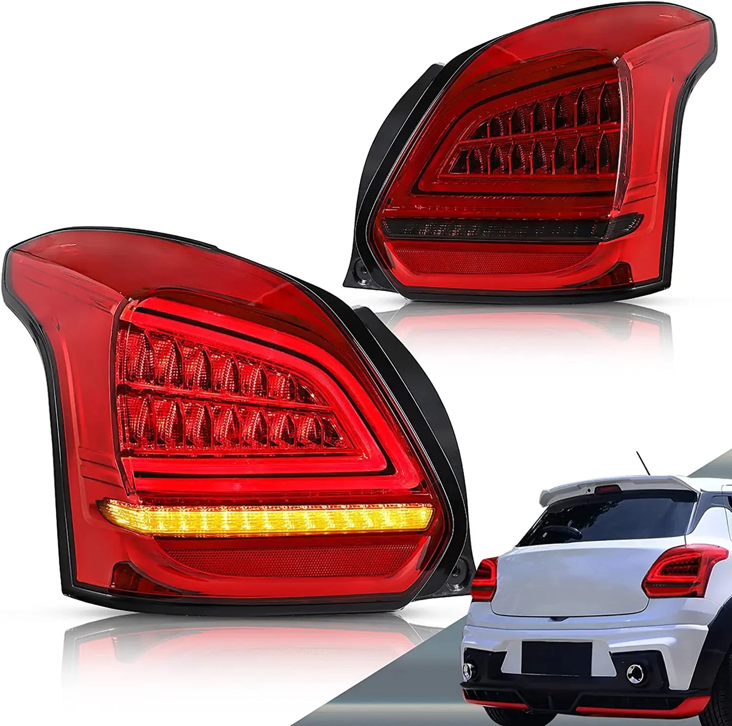 Fanali posteriori Full LED per Suzuki Swift Sport 2017-2019 con indicatori sequenziali YAB-SW-0306-H
