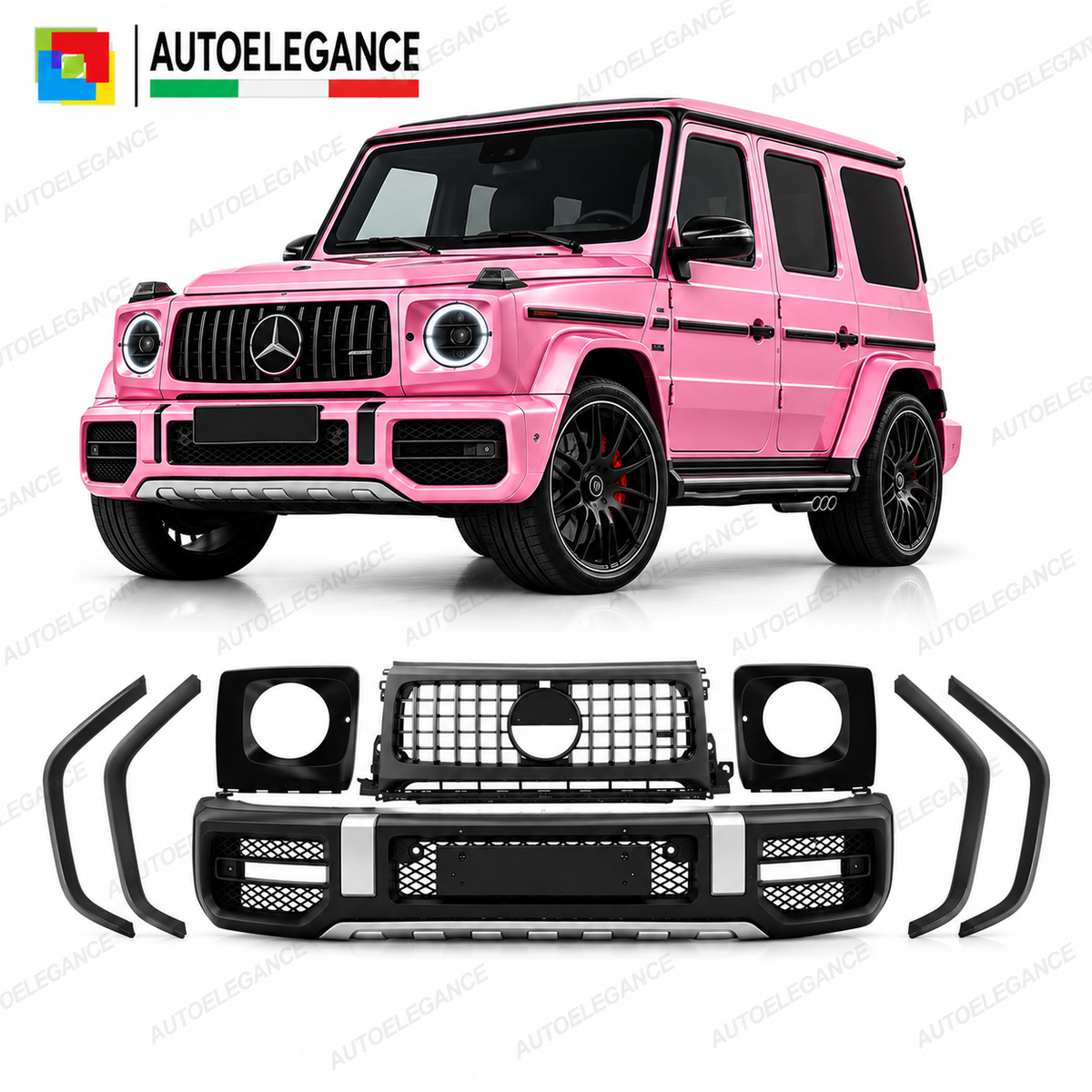 Paraurti anteriore adatto per Mercedes G-Class W463 / W464 (2018 in poi) design