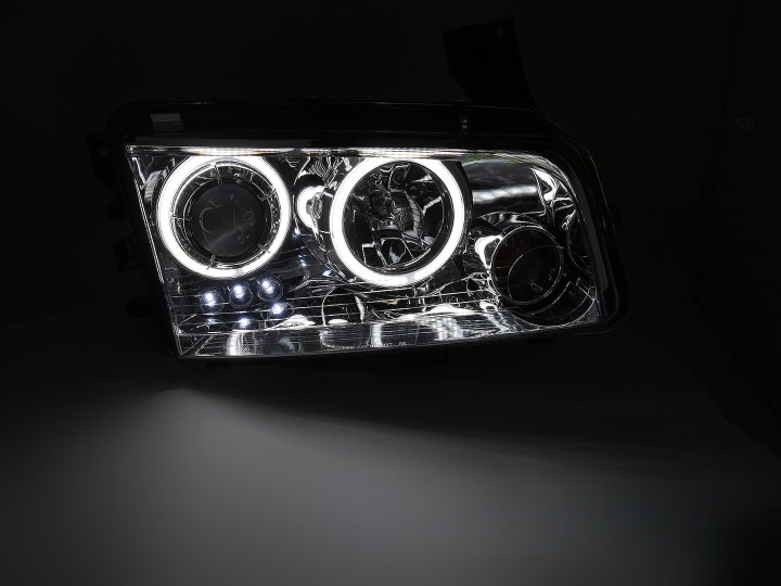 π Fari Anteriori Adatto per Dodge Charger LX 2006-2010 CCFL Cromati π