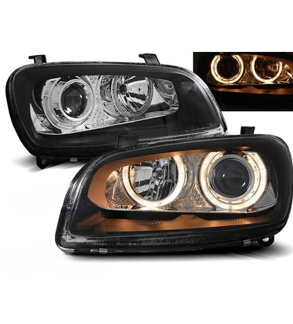 ART.6449 FARI ANTERIORI TOYOTA RAV4 06.94-06.00 ANGEL EYES NERI