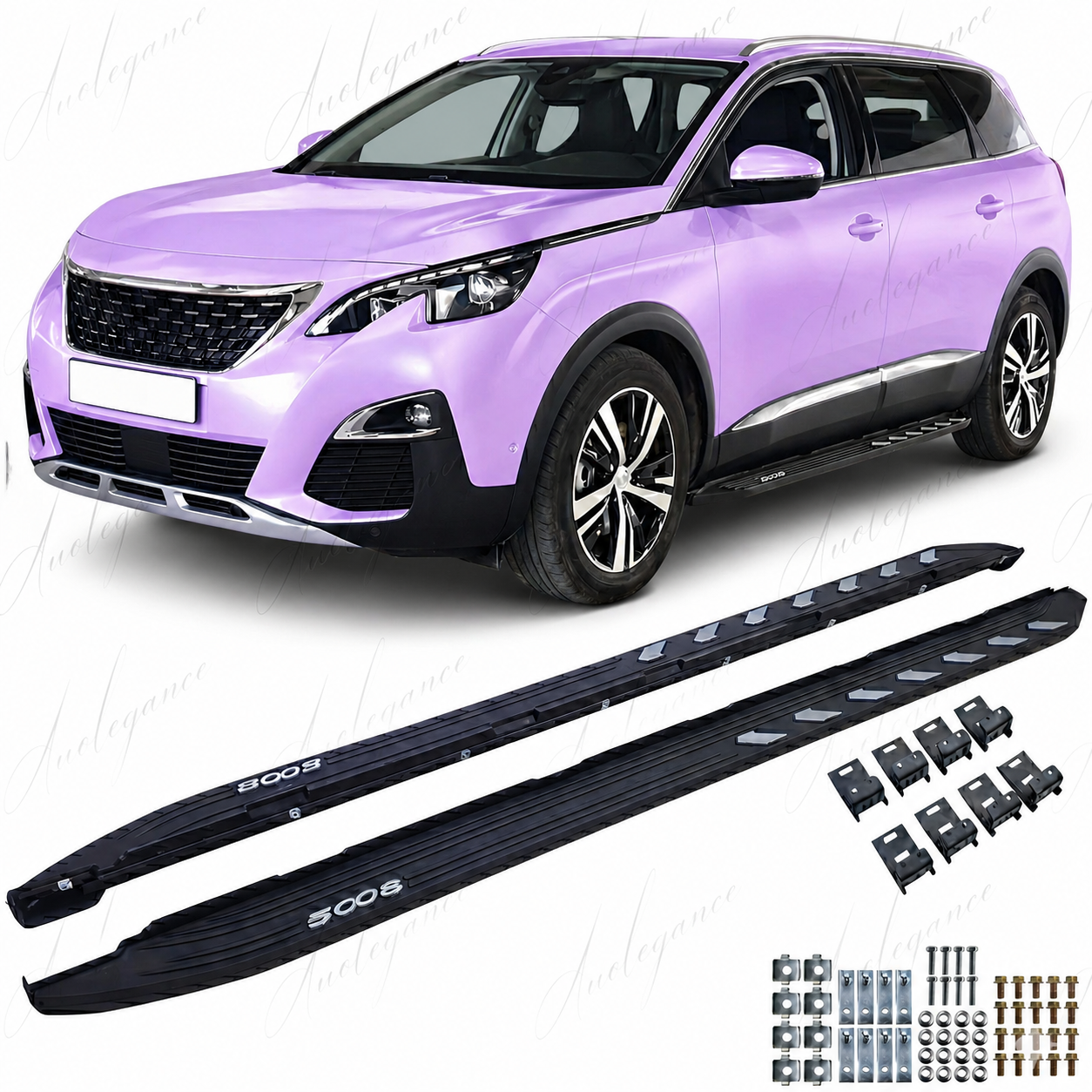🔥ART.9720 PEDANE LATERALI STILE OE NERO ADATTO PER PEUGEOT 5008 2017-2024🔥