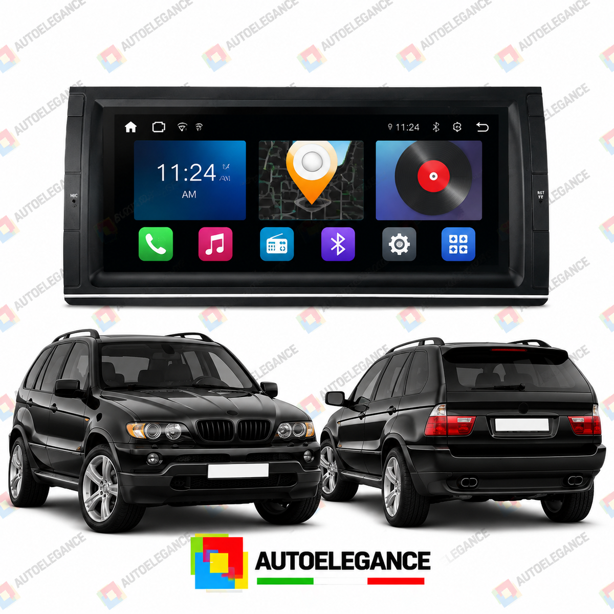 RADIO GPS ANDROID 12 ADATTO PER BMW X5 E53 99-06