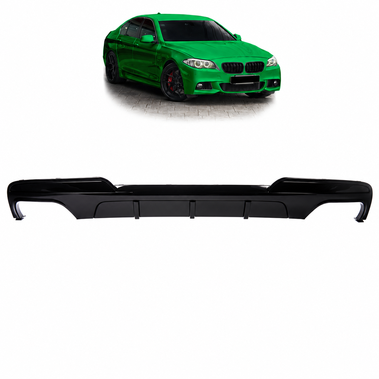 SPLITTER SUITABLE FOR VW GOLF 8 GTI GTD RLINE LOOK GLOSSY BLACK SPORTY DESIGN