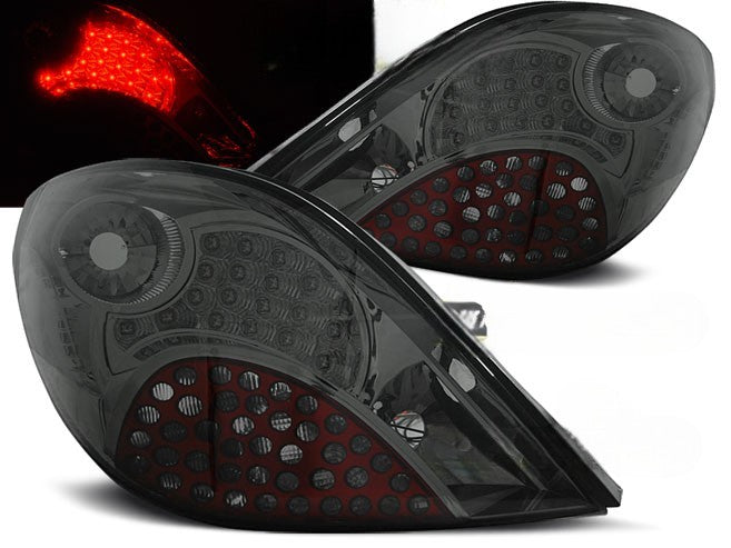 😎FARI POSTERIORI LED FUMO ADATTO PER PEUGEOT 207 3D/5D 05.06-06.09😎