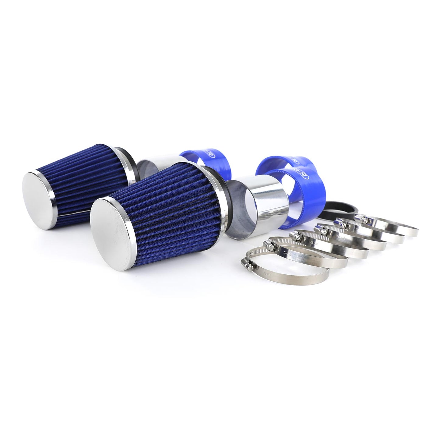 Kit aspirazione aria con filtro aria sportivo blu per Mercedes W204 C300 C350 V6