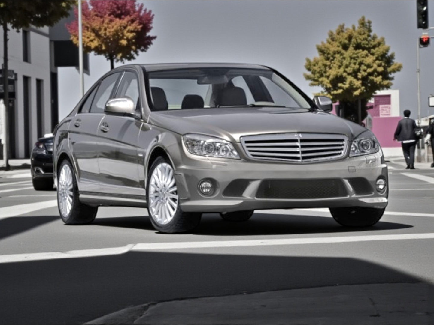 💥ART.4296 Paraurti Anteriore adatto per MERCEDES W204 07-10 LOOK AMG💥