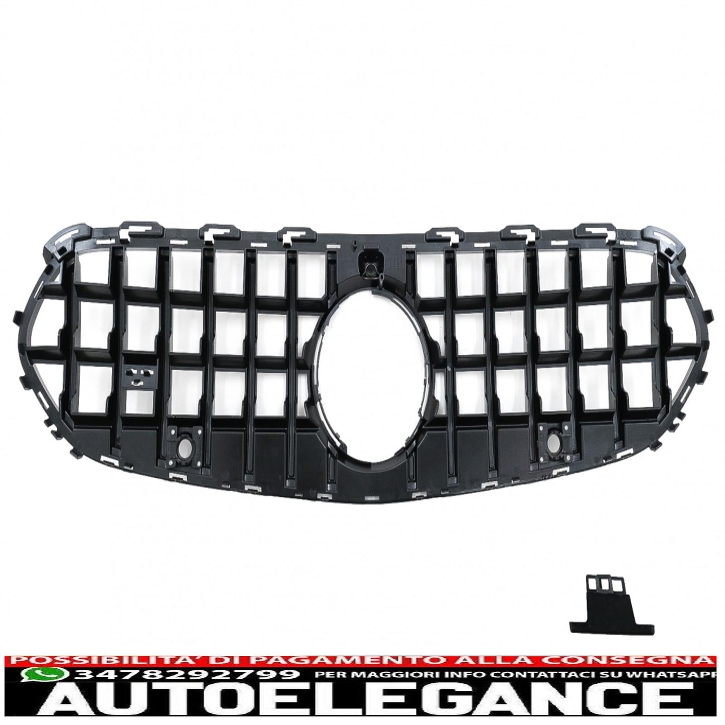 front grille suitable for mercedes c-class w206 sedan s206 t-modell (2021-up) gt-r panamericana design chrome