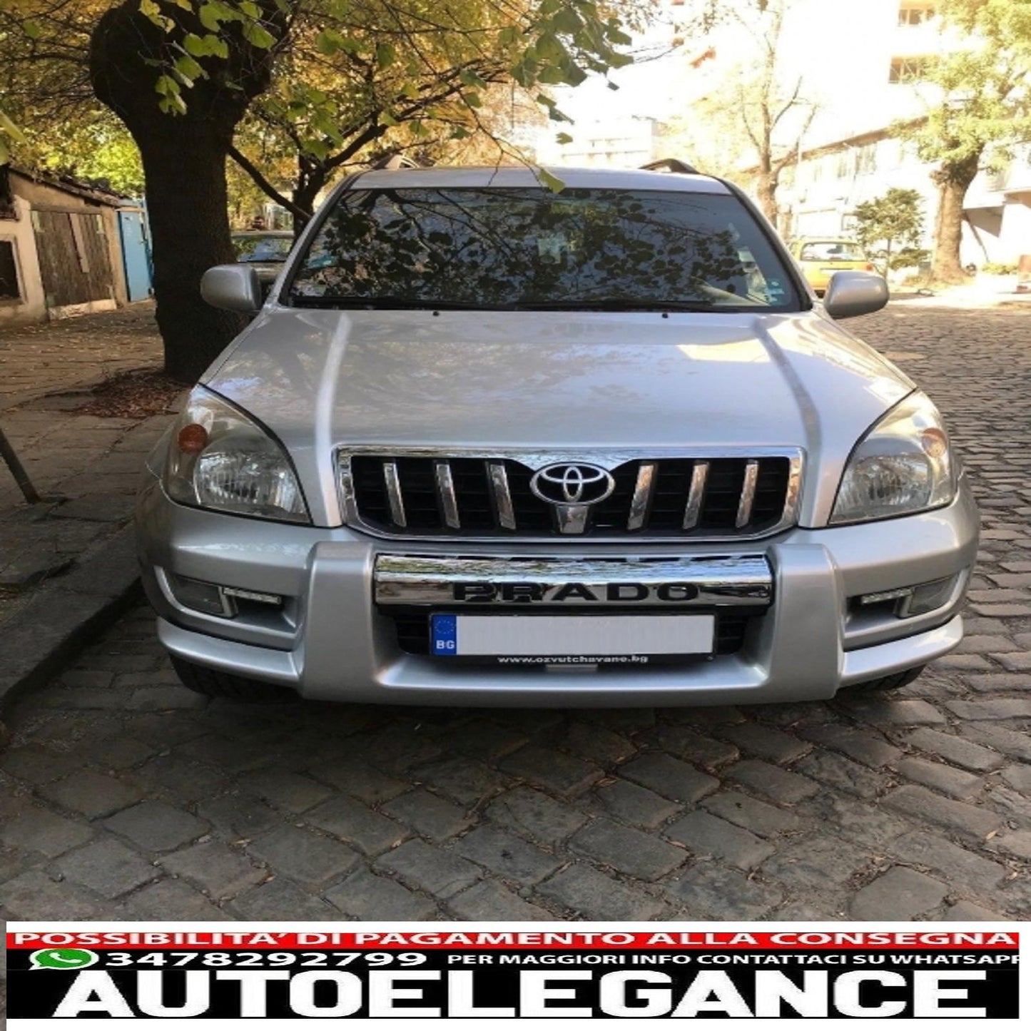 Front Bumper Protector Additional Guard, Suitable for Toyota Land Cruiser FJ120 (2003-2008)