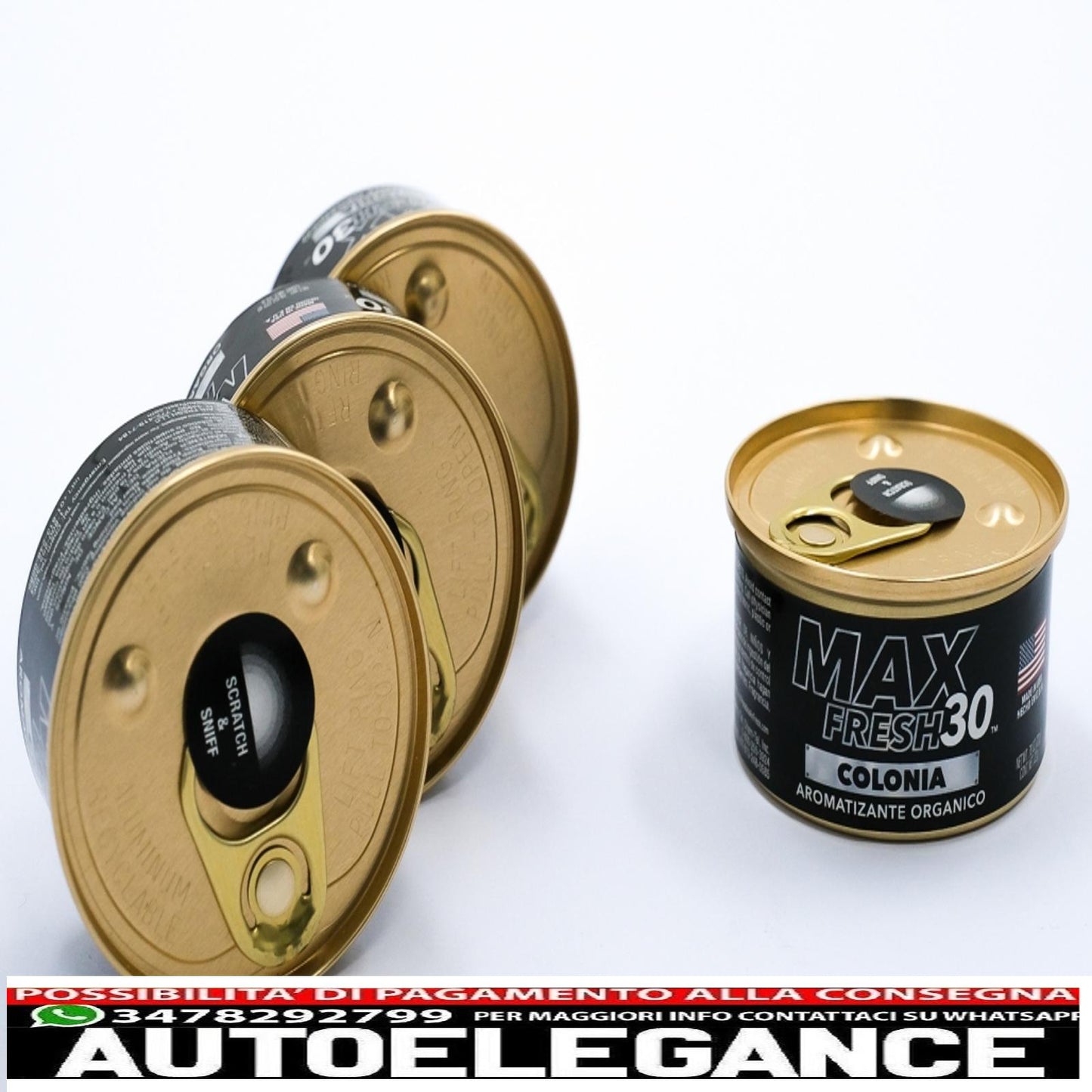 paradise air fresh deodorante biologico senza tappo lattina max fresh 30 4 lattine nere