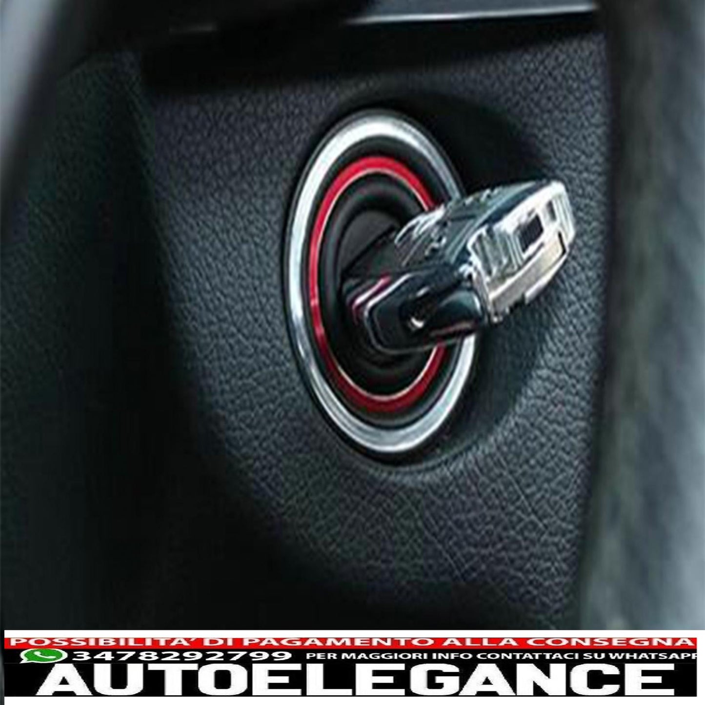 anello telaio accensione rosso adatto per mercedes classe a w176 classe b w246 classe cla c117 e classe gla x156 AUTOELEGANCERICAMBI