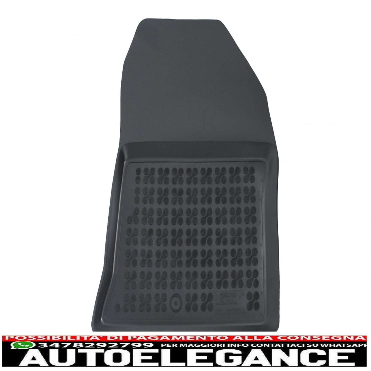 Black rubber mat front suitable for dacia dokker van (2012-2021)